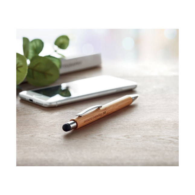 Długopis bambusowy z rysikiem BAYBA