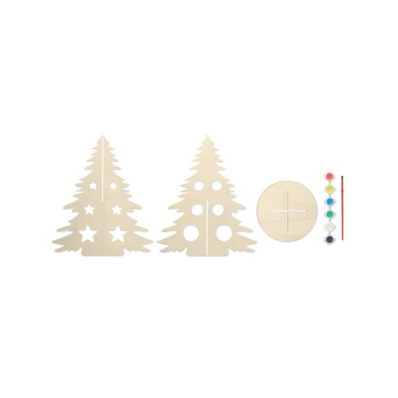 Drewniana choinka DIY TREE AND PAINT