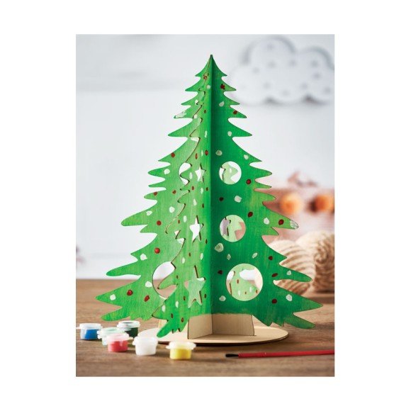 Drewniana choinka DIY TREE AND PAINT
