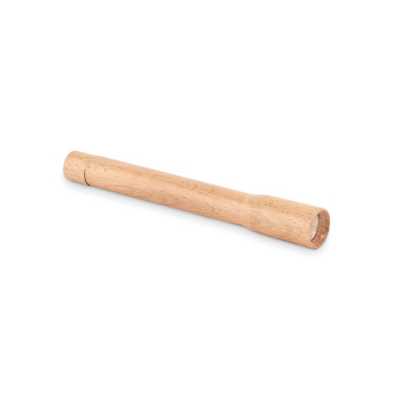 Drewniana latarka z lampką COB TELES