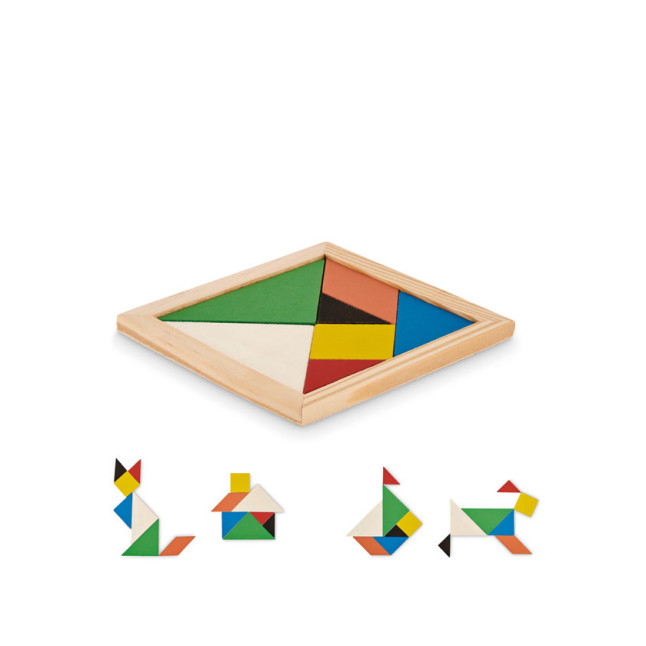 Drewniane puzzle Tangram TANGRAM