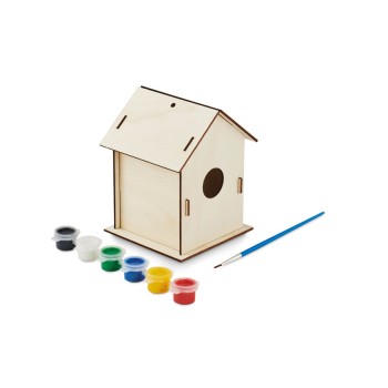 Drewniany domek dla ptaków DIY PAINTHOUSE