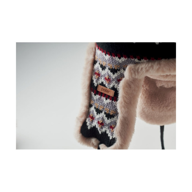 Dzianinowa czapka nauszniki YULONG