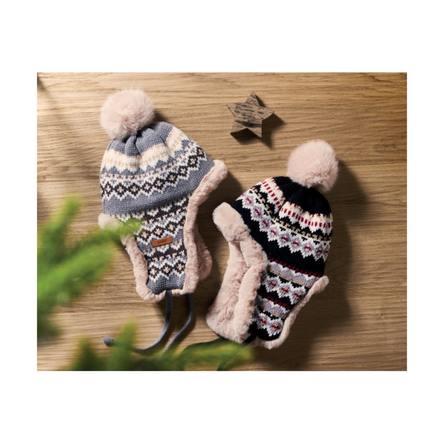 Dzianinowa czapka nauszniki YULONG