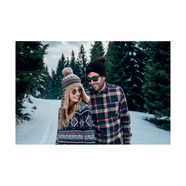 Dzianinowa czapka nauszniki YULONG