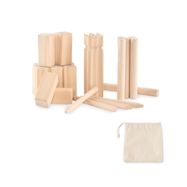 Gra rzutki z drewna sosnowego KING PETIT