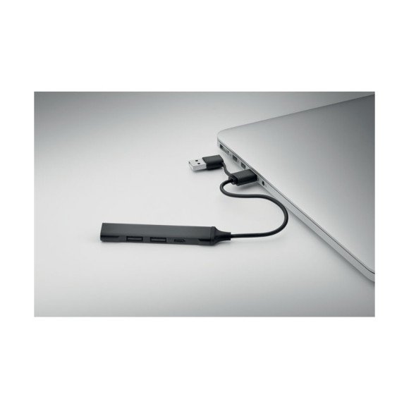 Hub USB z 4 portami 19 cm CURRENT Hub USB z 4 portami 19 cm CURRENT