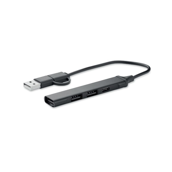 Hub USB z 4 portami 19 cm CURRENT Hub USB z 4 portami 19 cm CURRENT