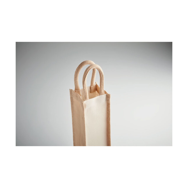 Jutowa torba na wino/1 butelka CAMPO DI VINO