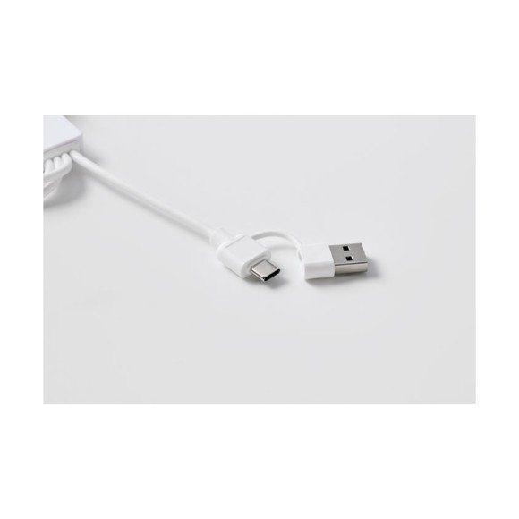 Kabel do ładowania 2 w 1 typ C ICAB Kabel do ładowania 2 w 1 typ C ICAB