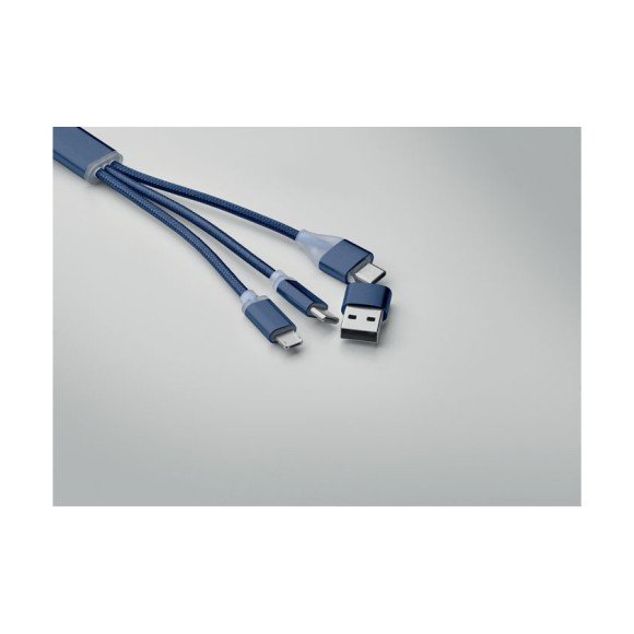 Kabel ładujący 4 w 1 typu C BLUE Kabel ładujący 4 w 1 typu C BLUE