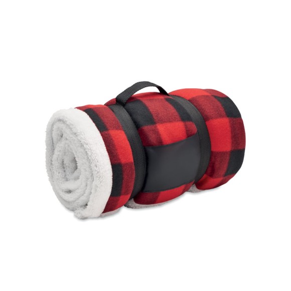 Koc polarowy sherpa RPET SHERMATT Koc polarowy sherpa RPET SHERMATT