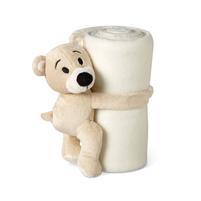 Koc polarowy z misiem. MANTA