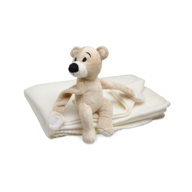 Koc polarowy z misiem. MANTA