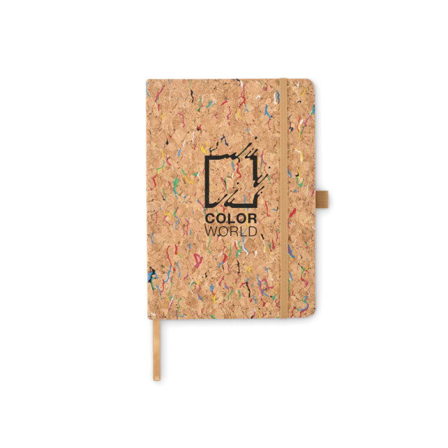 Kolorowy notatnik A5 z korka CORNOTA