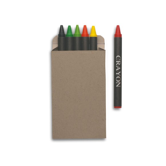 Komplet 6 kredek w pudełku BRABO Komplet 6 kredek w pudełku BRABO