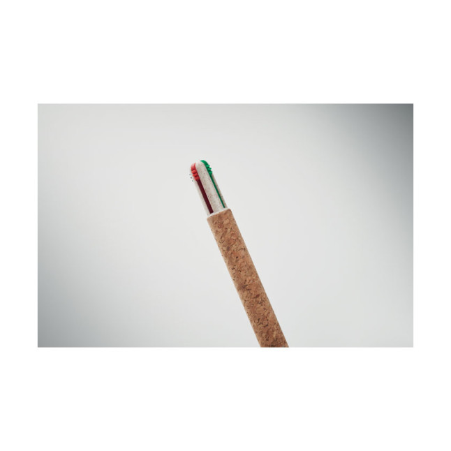 Korkowy długopis z 4-kolorowym ARBOCHO