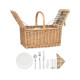 Kosz wiklinowy dla 4 osób MIMBRE PLUS
