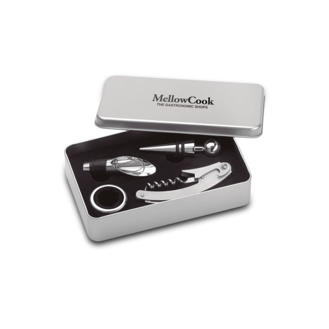 Kpl 4 akcesoriów do wina WINORY