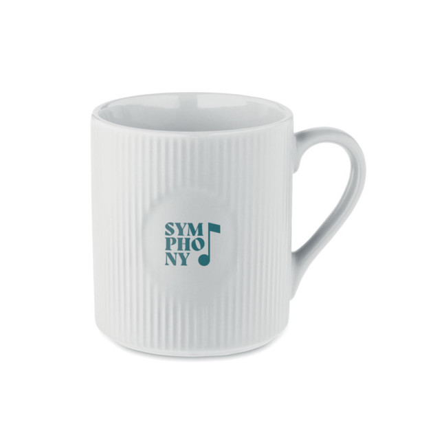 Kubek ceramiczny w prążki 340 m RIBMUG