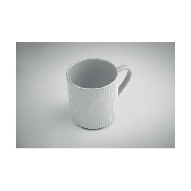 Kubek ceramiczny w prążki 340 m RIBMUG
