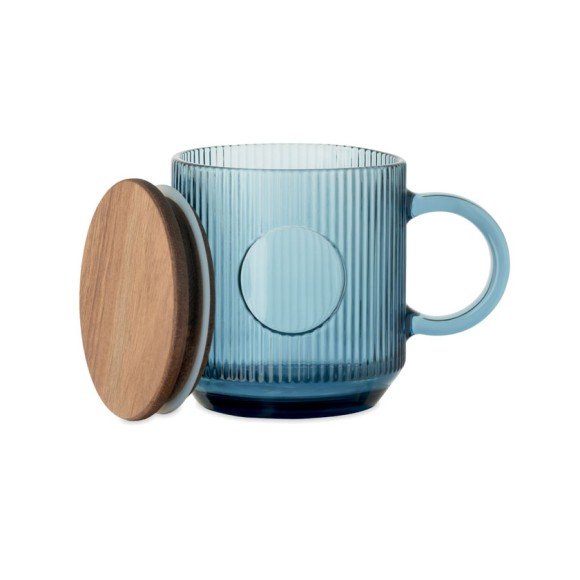 Kubek szklany prążkowany 300ml VITRIO MUG Kubek szklany prążkowany 300ml VITRIO MUG