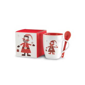 Kubek z łyżeczką 250ml CLAUS