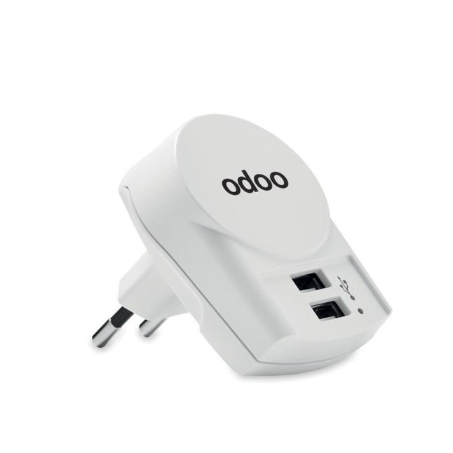 Ładowarka Euro USB (2xA) 12W EURO USB CHARGER 2XA