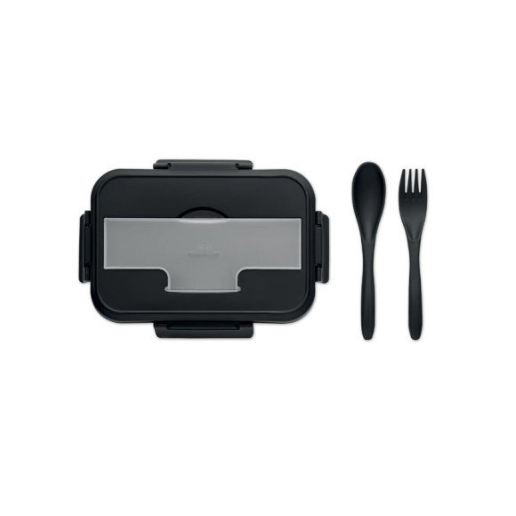 Lunch box ze sztućcami z PP MAKAN Lunch box ze sztućcami z PP MAKAN
