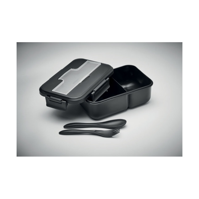 Lunch box ze sztućcami z PP MAKAN