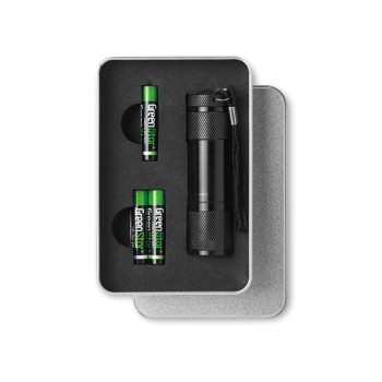 Metalowa latarka z 9 LED LED PLUS