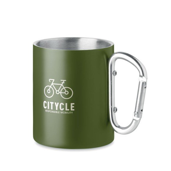 Metalowy dwuścienny kubek300ml TRUMBA Metalowy dwuścienny kubek300ml TRUMBA