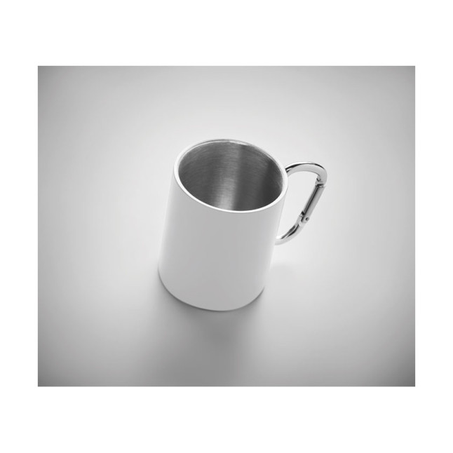 Metalowy dwuścienny kubek300ml TRUMBA