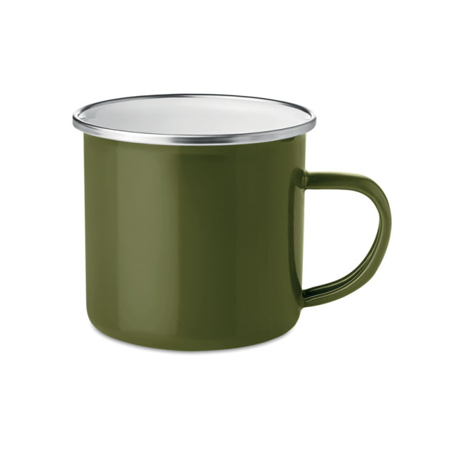 Metalowy kubek, warstwa emalii PLATEADO