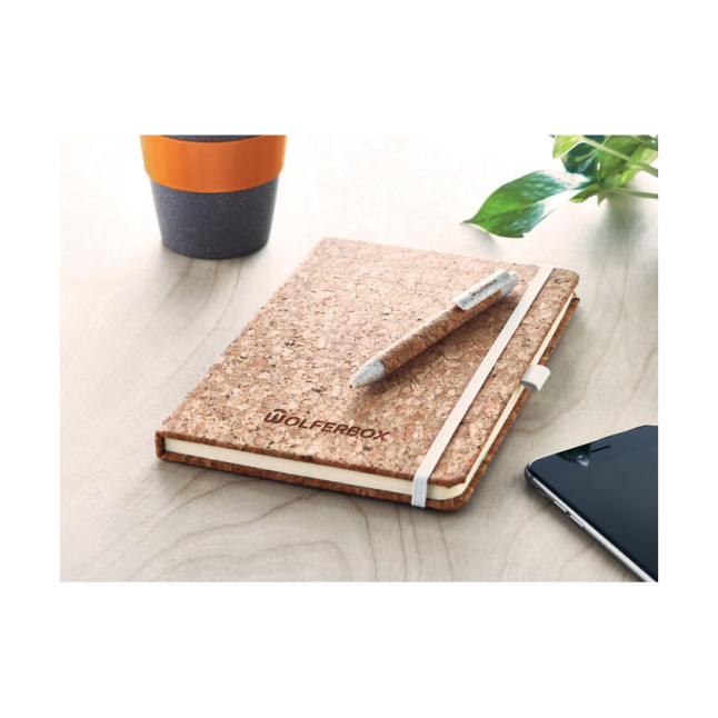 Notatnik korkowy A5 i długopis SUBER SET