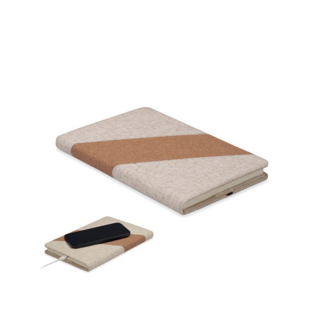 Notes A5 z ładowarką 15W CORTONA