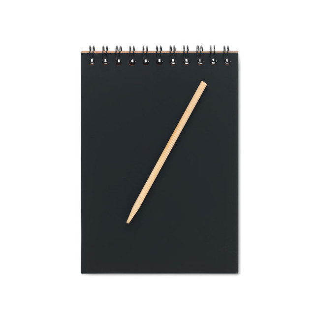 Notes z papierem typu zdrapka BLACK