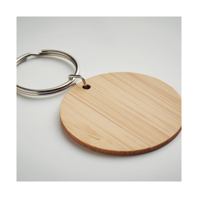 Okrągły bambusowy brelok ROUNDBOO