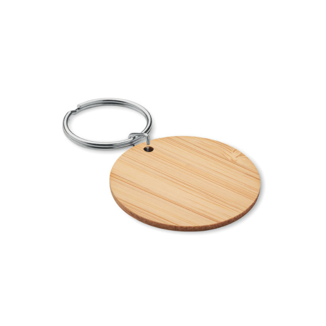 Okrągły bambusowy brelok ROUNDBOO