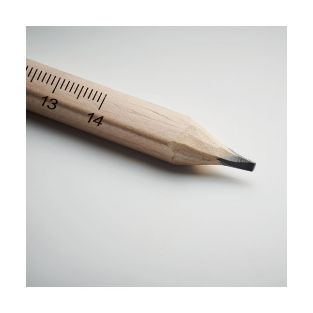 Ołówek stolarski z linijką MADEROS