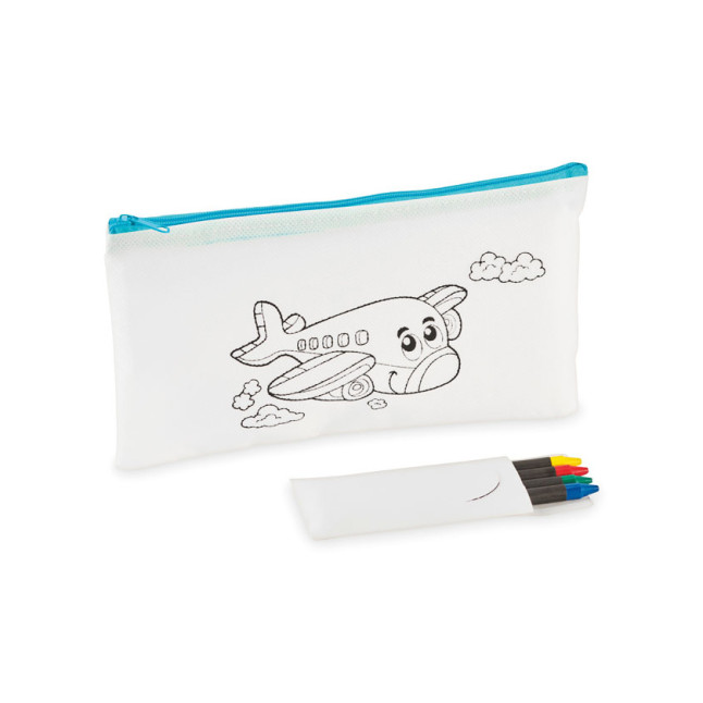 Piórnik z 4 kredkami CRAY