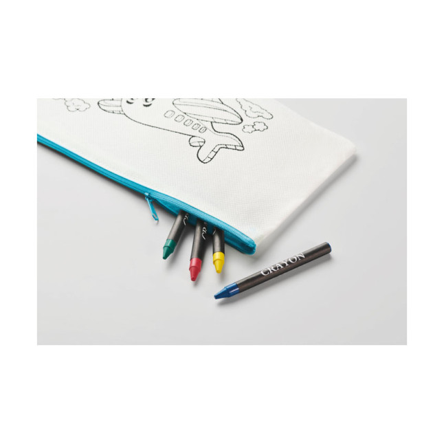 Piórnik z 4 kredkami CRAY