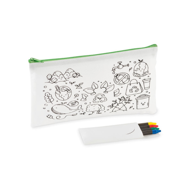 Piórnik z 4 kredkami CRAY