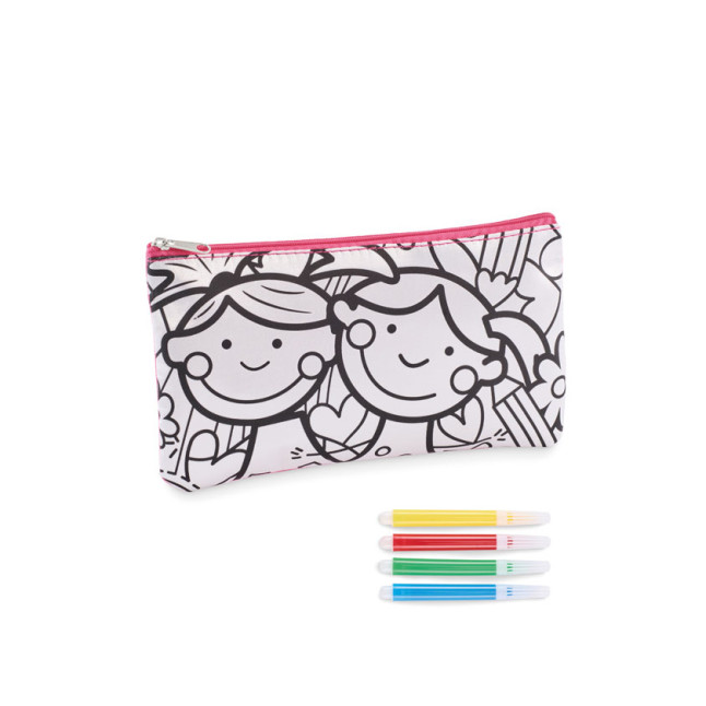 Piórnik z flamastrami KIDDO