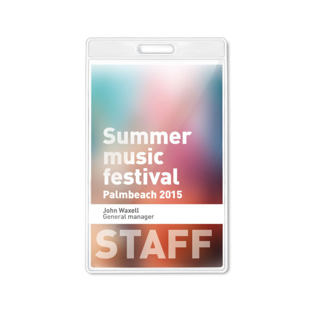 Plakietka przezroczysta BADGO