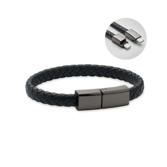 Pleciona bransoletka z USB-C FAULETI CHARGE