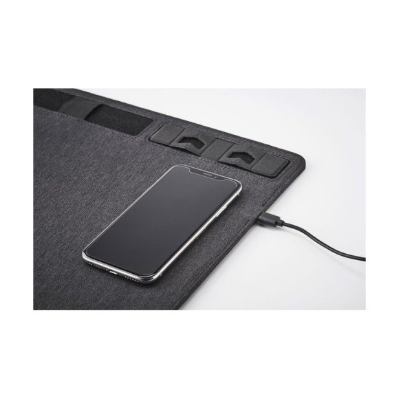 Podkładka RPET z ładowarką 15W SUPERPAD