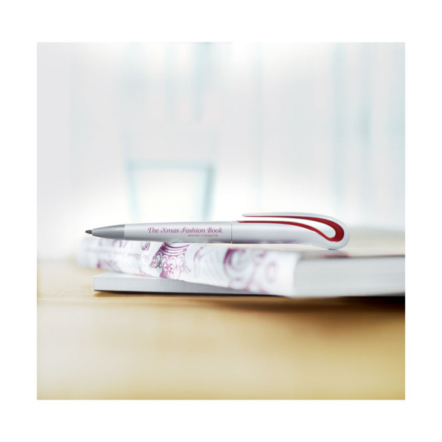 Przekręcany długopis, ABS WHITESWAN