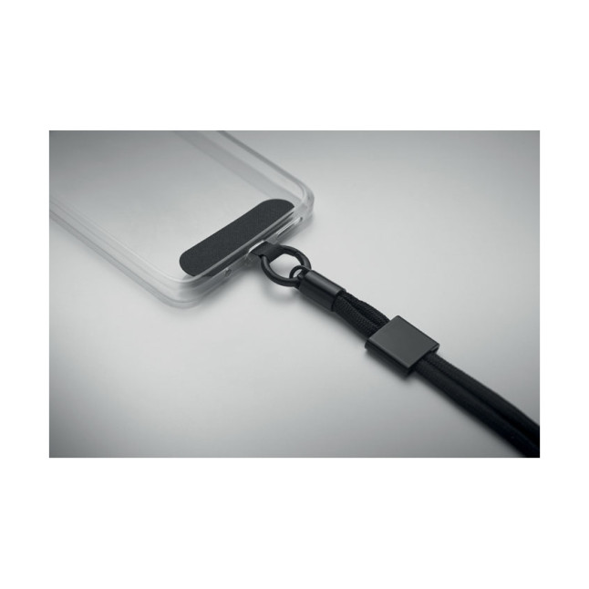 Smycz krótka do telefonu RPET NONETTE WRIST