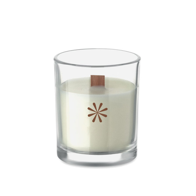 Świeca z wosku roślinnego 80gr KIVAS WOOD